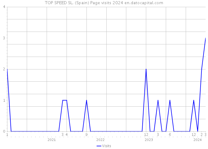 TOP SPEED SL. (Spain) Page visits 2024 