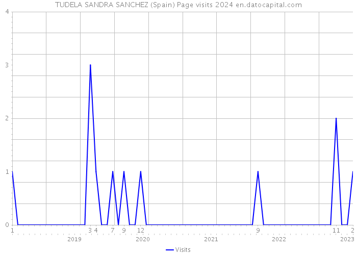 TUDELA SANDRA SANCHEZ (Spain) Page visits 2024 