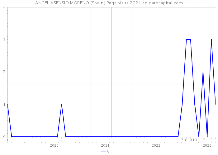 ANGEL ASENSIO MORENO (Spain) Page visits 2024 