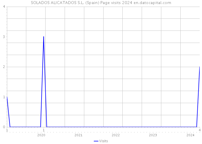 SOLADOS ALICATADOS S.L. (Spain) Page visits 2024 