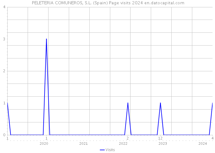  PELETERIA COMUNEROS, S.L. (Spain) Page visits 2024 