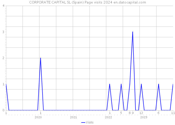 CORPORATE CAPITAL SL (Spain) Page visits 2024 