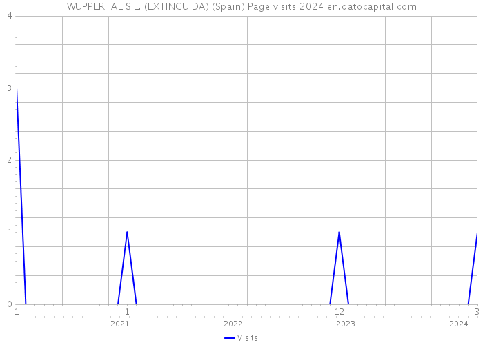 WUPPERTAL S.L. (EXTINGUIDA) (Spain) Page visits 2024 