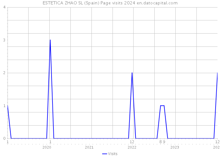 ESTETICA ZHAO SL (Spain) Page visits 2024 