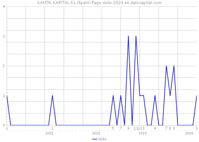 KANTIK KAPITAL S.L (Spain) Page visits 2024 