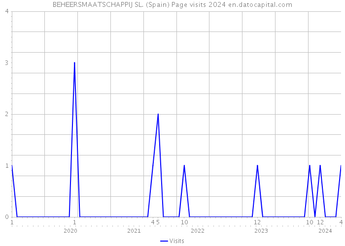 BEHEERSMAATSCHAPPIJ SL. (Spain) Page visits 2024 