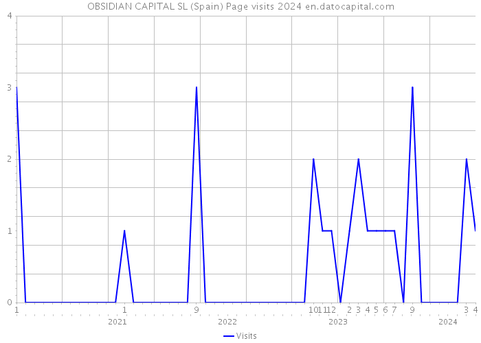 OBSIDIAN CAPITAL SL (Spain) Page visits 2024 