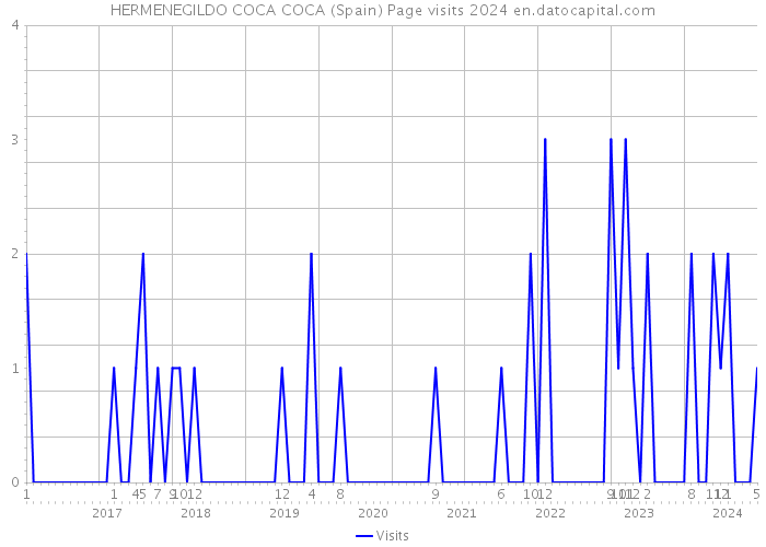 HERMENEGILDO COCA COCA (Spain) Page visits 2024 