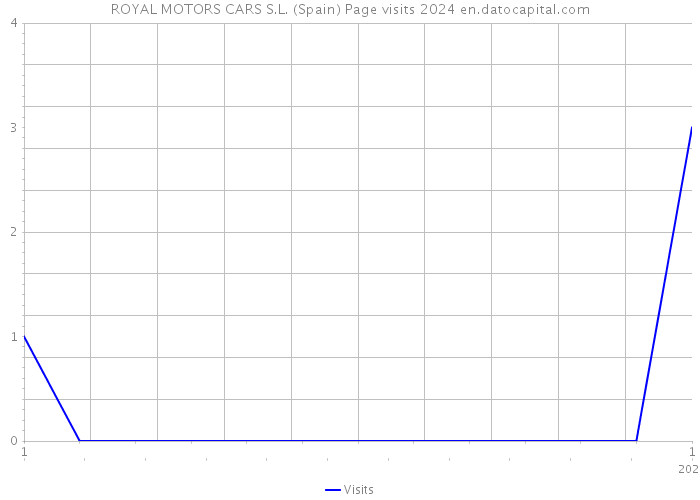 ROYAL MOTORS CARS S.L. (Spain) Page visits 2024 