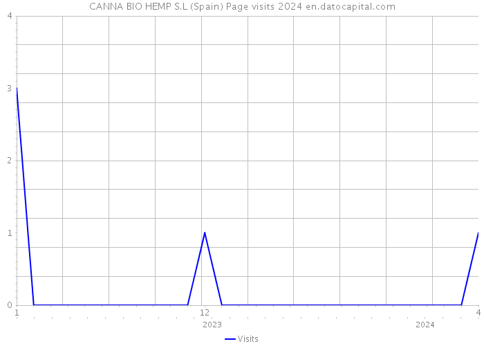 CANNA BIO HEMP S.L (Spain) Page visits 2024 