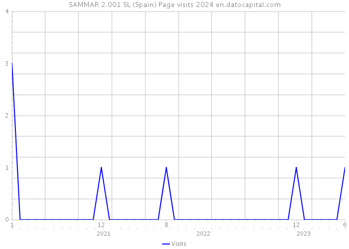 SAMMAR 2.001 SL (Spain) Page visits 2024 
