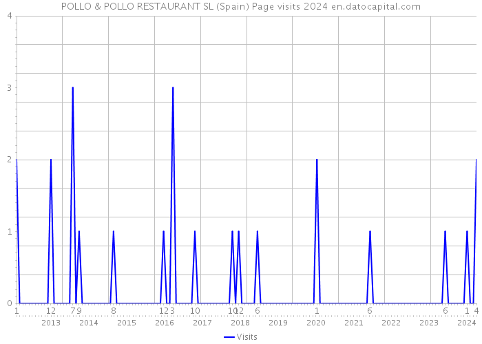 POLLO & POLLO RESTAURANT SL (Spain) Page visits 2024 