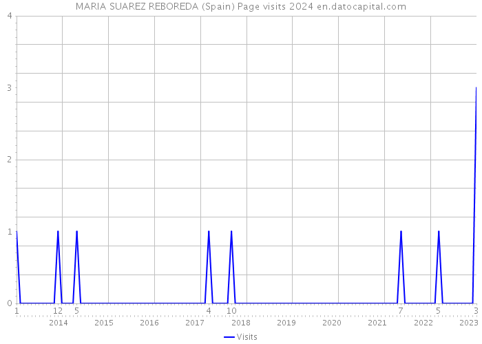 MARIA SUAREZ REBOREDA (Spain) Page visits 2024 