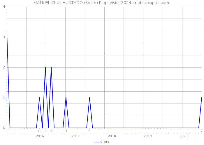 MANUEL GIULI HURTADO (Spain) Page visits 2024 