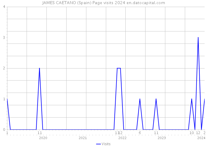 JAMES CAETANO (Spain) Page visits 2024 