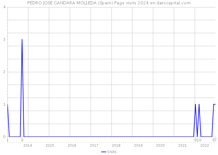 PEDRO JOSE GANDARA MOLLEDA (Spain) Page visits 2024 
