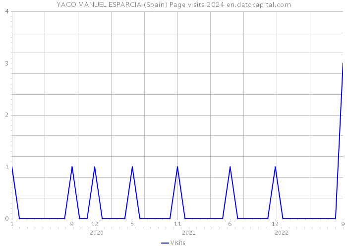 YAGO MANUEL ESPARCIA (Spain) Page visits 2024 