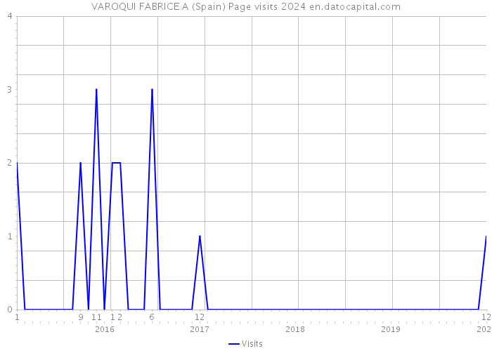 VAROQUI FABRICE A (Spain) Page visits 2024 
