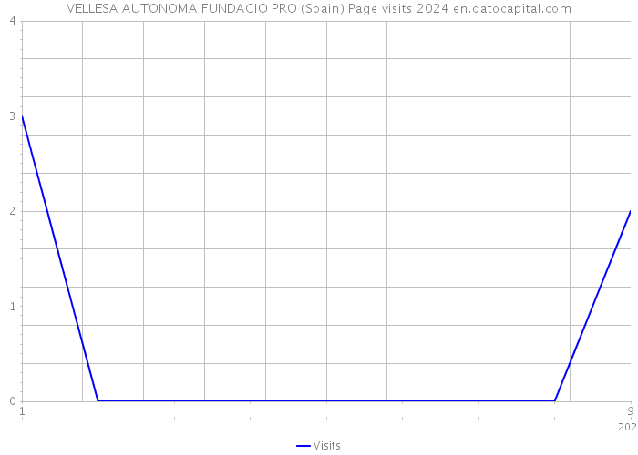 VELLESA AUTONOMA FUNDACIO PRO (Spain) Page visits 2024 