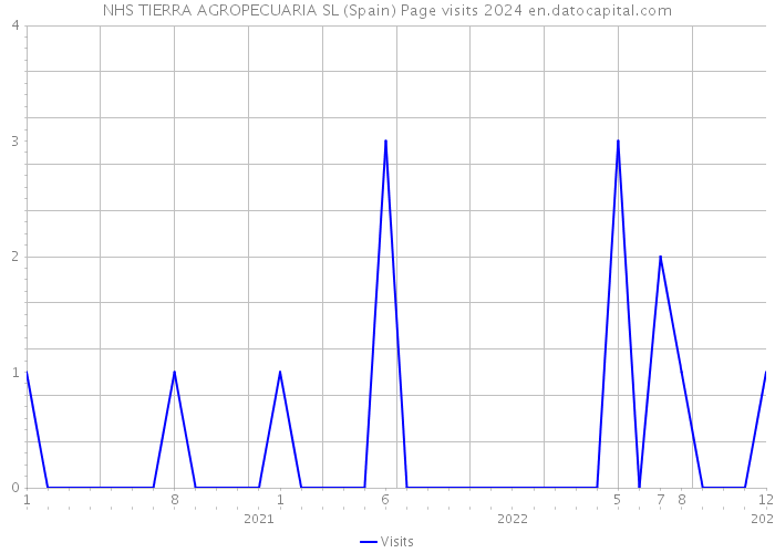 NHS TIERRA AGROPECUARIA SL (Spain) Page visits 2024 