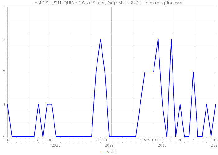 AMC SL (EN LIQUIDACION) (Spain) Page visits 2024 