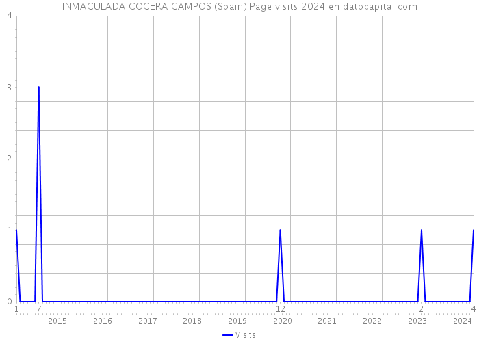 INMACULADA COCERA CAMPOS (Spain) Page visits 2024 