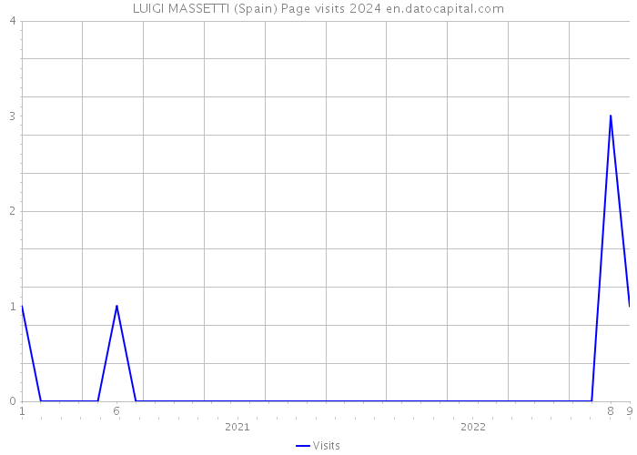 LUIGI MASSETTI (Spain) Page visits 2024 