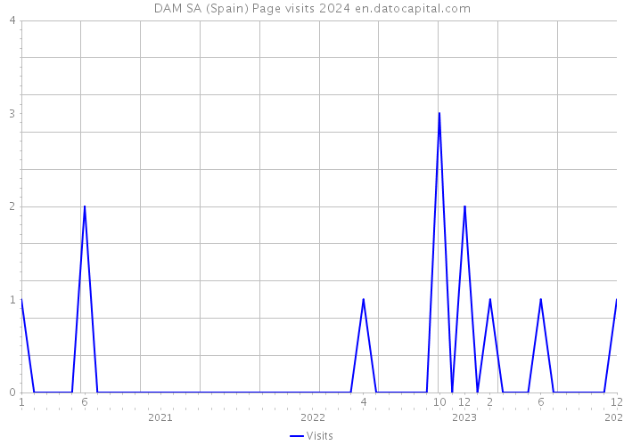 DAM SA (Spain) Page visits 2024 