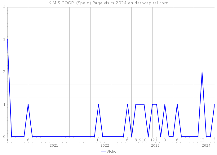 KIM S.COOP. (Spain) Page visits 2024 
