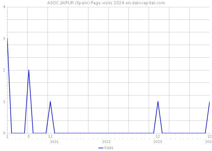 ASOC JAIPUR (Spain) Page visits 2024 