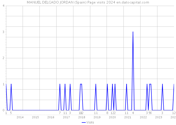 MANUEL DELGADO JORDAN (Spain) Page visits 2024 