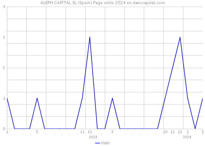 ALEPH CAPITAL SL (Spain) Page visits 2024 
