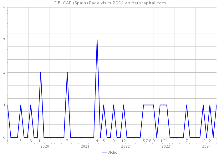 C.B. CAP (Spain) Page visits 2024 