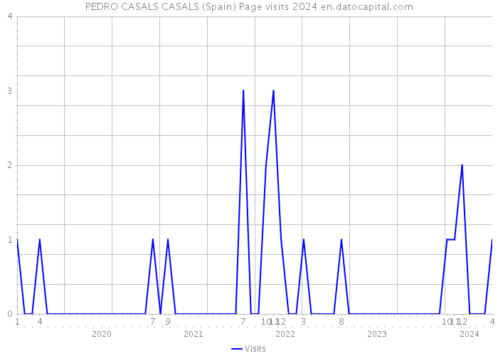 PEDRO CASALS CASALS (Spain) Page visits 2024 
