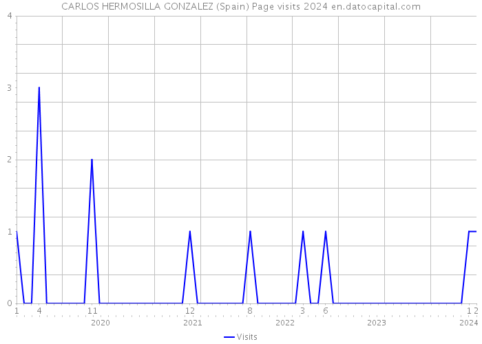 CARLOS HERMOSILLA GONZALEZ (Spain) Page visits 2024 