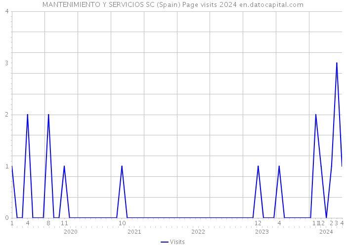 MANTENIMIENTO Y SERVICIOS SC (Spain) Page visits 2024 