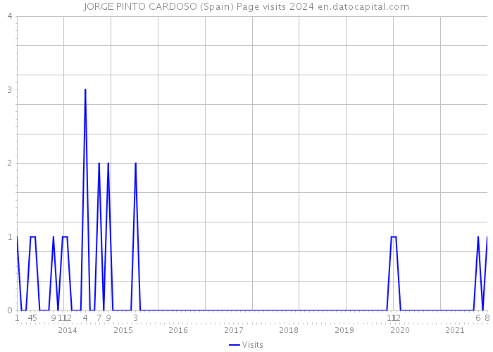 JORGE PINTO CARDOSO (Spain) Page visits 2024 