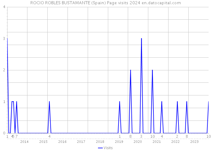 ROCIO ROBLES BUSTAMANTE (Spain) Page visits 2024 