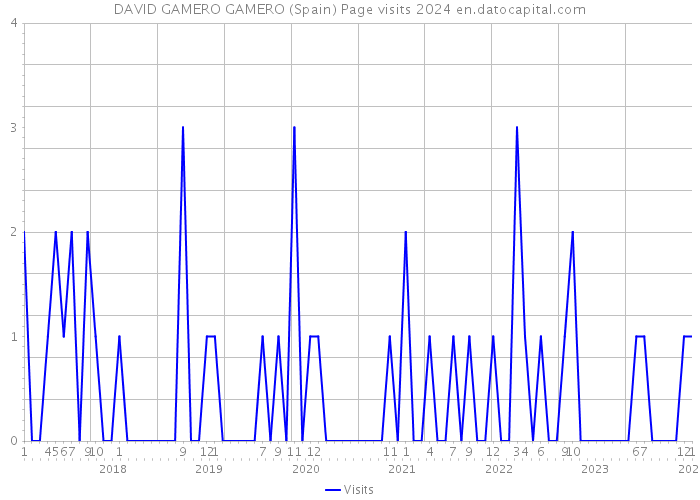 DAVID GAMERO GAMERO (Spain) Page visits 2024 