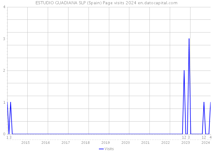 ESTUDIO GUADIANA SLP (Spain) Page visits 2024 