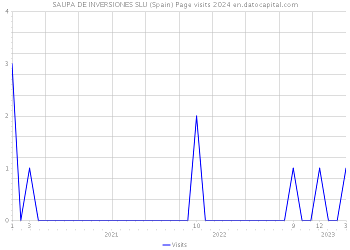 SAUPA DE INVERSIONES SLU (Spain) Page visits 2024 