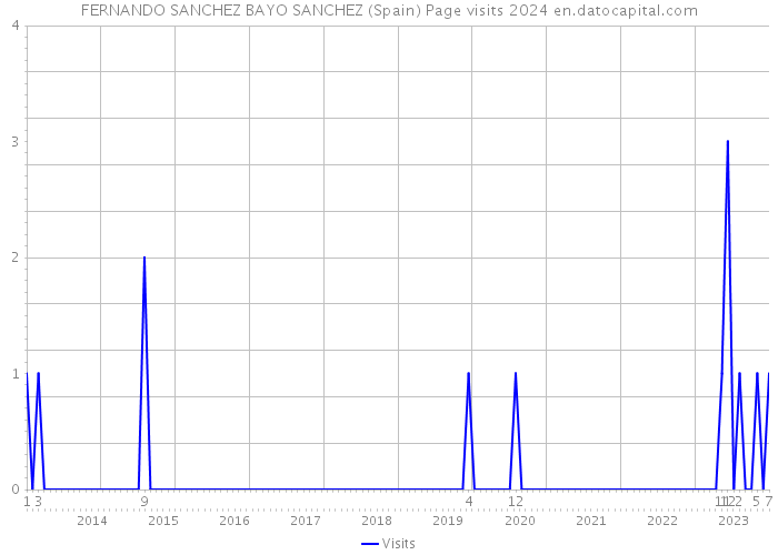 FERNANDO SANCHEZ BAYO SANCHEZ (Spain) Page visits 2024 