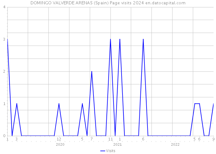 DOMINGO VALVERDE ARENAS (Spain) Page visits 2024 