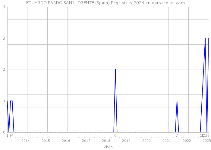 EDUARDO PARDO SAN LLORENTE (Spain) Page visits 2024 