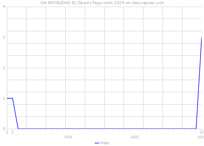 VIA MOVILIDAD SL (Spain) Page visits 2024 