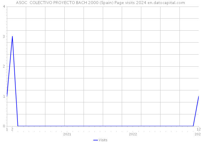 ASOC COLECTIVO PROYECTO BACH 2000 (Spain) Page visits 2024 