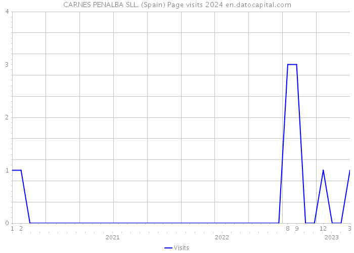 CARNES PENALBA SLL. (Spain) Page visits 2024 