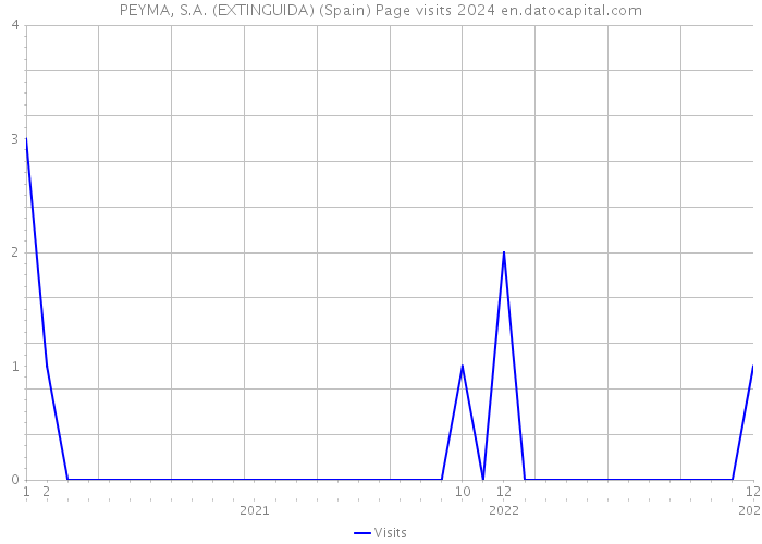 PEYMA, S.A. (EXTINGUIDA) (Spain) Page visits 2024 