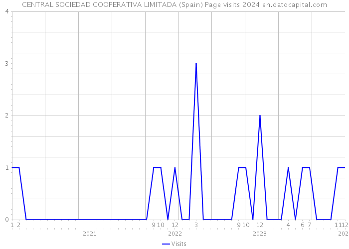 CENTRAL SOCIEDAD COOPERATIVA LIMITADA (Spain) Page visits 2024 