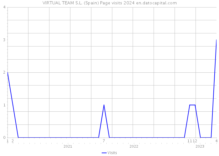 VIRTUAL TEAM S.L. (Spain) Page visits 2024 